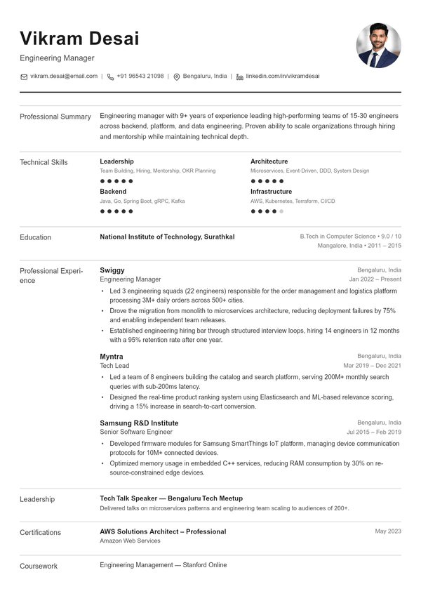 bronzor resume template