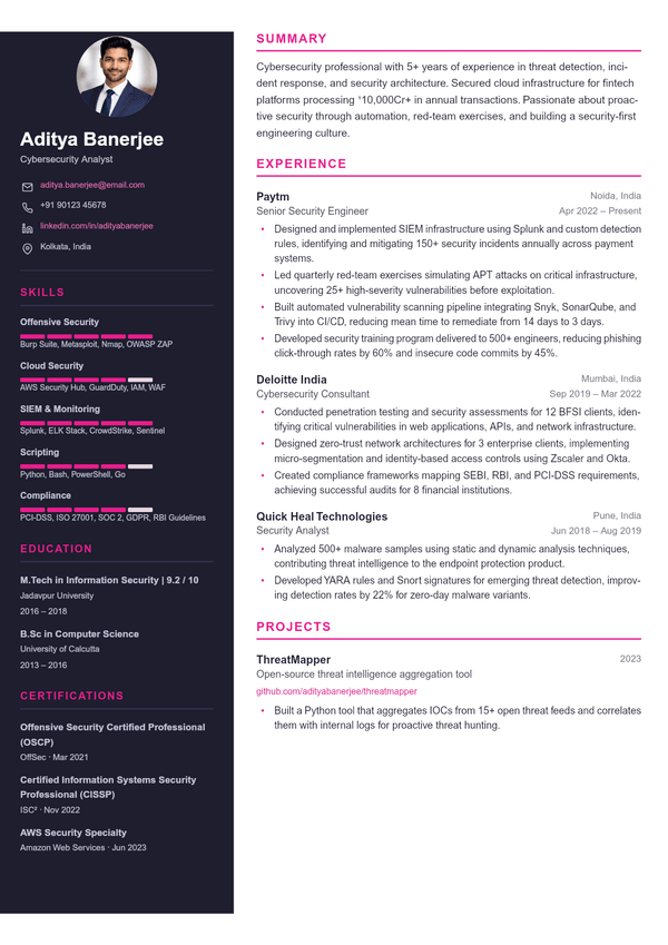 chikorita resume template